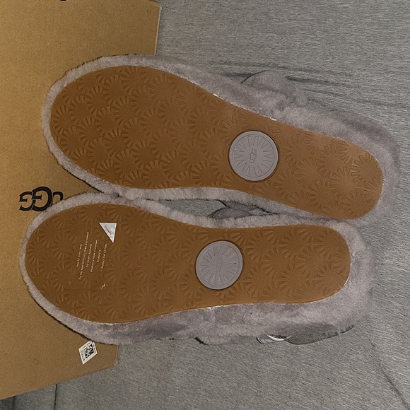 UGG Oh Yeah logo double strap sandals in soft amethyst - Picture 10 of 16